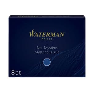 Picture 1 of Inktpatroon Waterman nr 23 lang blauwzwart pak à 8 stuks