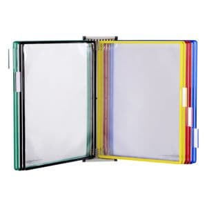 Picture 1 of Zichtpanelensysteem wand Tarifold magnetisch A4 met 10-tassen assorti