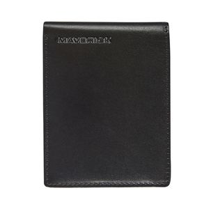 Picture 1 of Portemonee Maverick All Black compact met kleingeldvak RFID leer zwart
