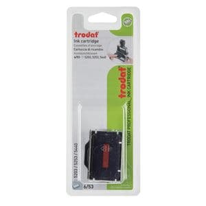 Picture 1 of Stempelkussen Trodat Professional 6/53/2 2 stuks blauw en rood