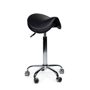 Picture 3 of Zadelkruk Office Premium standaard zonder voetring harde wielen zw