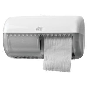 Picture 2 of Toiletpapierdispenser Tork T4 Elevation duo wit 557000