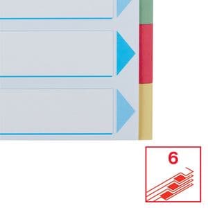 Picture 3 of Tabbladen Esselte Premium A4 6-delig karton 23-rings assorti