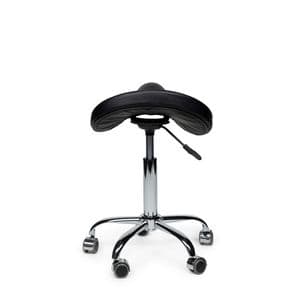 Picture 4 of Zadelkruk Office Premium laag zonder voetring harde wielen zw