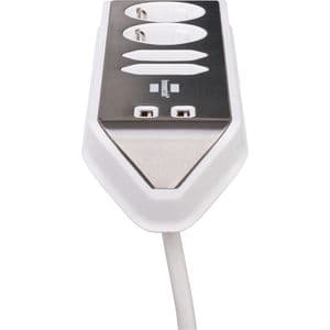 Picture 2 of Stekkerdoos Brennenstuhl bureau Estilo 4vdig incl 2 USB 2m wit/zilver