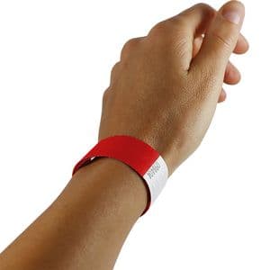 Picture 3 of Polsband Combicraft Tyvek rood 100 stuks