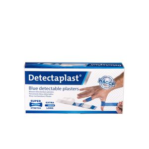Picture 2 of Elastische blauwe textielpleister Detectaplast 180x20mm 100 stuks
