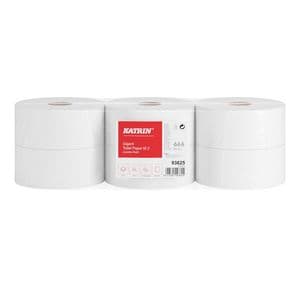 Picture 2 of Toiletpapier Katrin Gigant M jumbo medium 2-laags 300m wit 93625