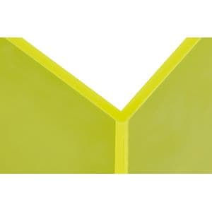 Picture 3 of Boekensteun MAUL 10x10x13cm acryl set 2 neon geel transparant
