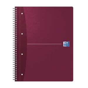 Picture 4 of Collegeblok Oxford Office Essentials A4+ lijn 4-gaats 180 pagina's 80gr assorti