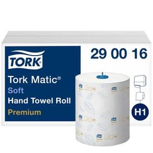 Picture 1 of Handdoekrol Tork H1 Matic Premium 2-laags 100m wit 290016