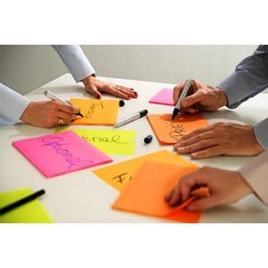 Picture 2 of Memoblok Post-it 6845 Super Sticky 203x152mm assorti 4 stuks