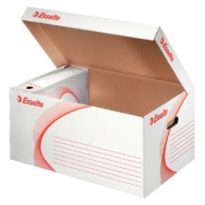 Picture 1 of Archief- en transportdoos met deksel Esselte 560x265x380mm wit
