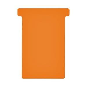 Picture 1 of T-kaart Djois formaat 3 77mm oranje 100 stuks