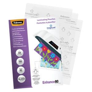 Picture 3 of Lamineerhoes Fellowes A4 2x80micron glans 100 stuks