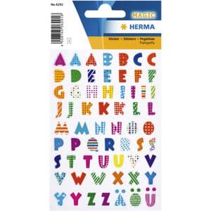 Picture 2 of Etiket HERMA 6291 kleurrijke letters stone