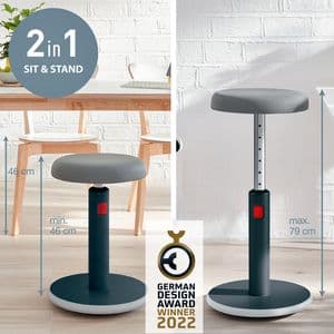Picture 6 of Actieve zit-sta kruk Leitz Ergo Cosy grijs