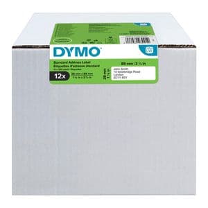 Picture 2 of Etiket Dymo LabelWriter adressering 28x89mm 12 rollen á 130 stuks wit
