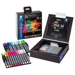 Picture 2 of Brushpen Staedtler PigmentArts set à 36 kleuren
