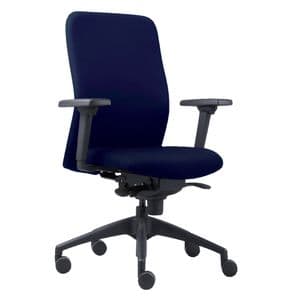 Picture 2 of Bureaustoel Euroseats Vigo blauw