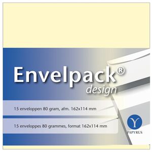 Picture 1 of Envelop Papyrus Envelpack Design C6 114x162mm ivoor 894400 15 stuks
