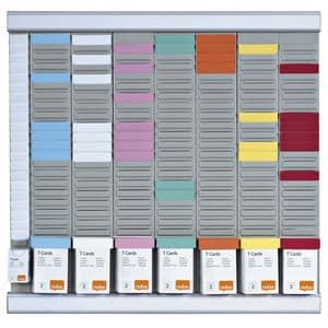 Picture 1 of Planbord Nobo kantoorplanning T-kaart nr.2 met 24 sleuven