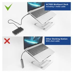 Picture 4 of Dockingstation ACT USB-C 4K MST voor 2 HDMI monitoren