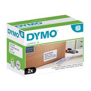 Picture 1 of Etiket Dymo LabelWriter 5XL verzendlabel 59x102mm 2 rollen á 575 stuks wit