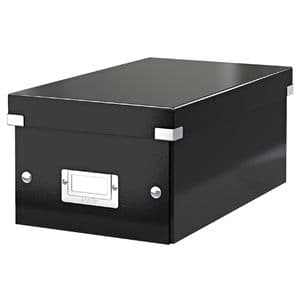 Picture 3 of DVD-opbergdoos Leitz Click & Store WOW gerecycled karton 206x147x352mm zwart