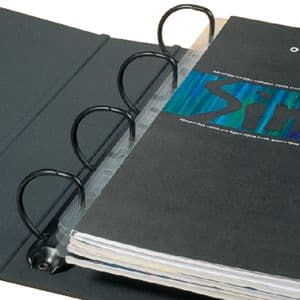 Picture 1 of Opbergstrip Djois filestrip A4 295mm 2/4rings transparant 50 stuks