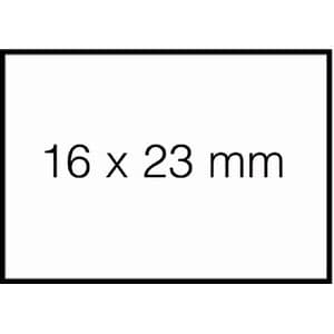 Picture 1 of Prijsetiket 16x23mm Sato Duo 20 afneembaar wit