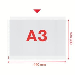 Picture 1 of Showtas Esselte PP A3 11-gaats dwars 50 stuks