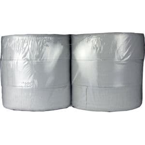 Picture 4 of Toiletpapier Cleaninq T1 jumbo groot 2-laags 6x380m wit