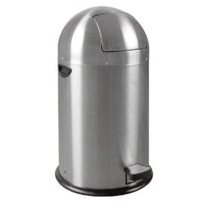 Picture 1 of Afvalbak EKO Kickcan 33 liter mat RVS