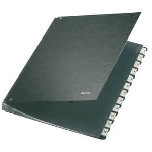Picture 2 of Termijnmap Leitz 1-12 270x18x345mm hardboard zwart