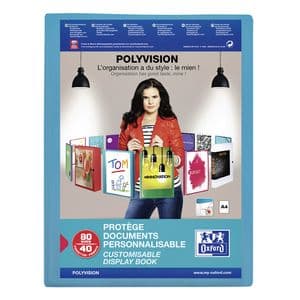 Picture 1 of Showalbum Oxford Polyvision A4 40-tassen PP blauw