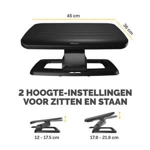 Picture 2 of Voetensteun Fellowes Hana LT zwart