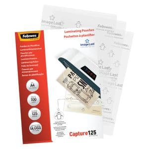 Picture 4 of Lamineerhoes Fellowes A4 2x125micron glans 100 stuks
