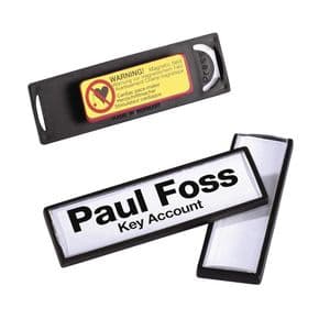 Picture 1 of Badge Durable clip card met magneet 17x67mm 25 stuks