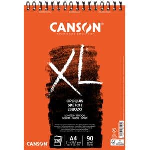 Picture 1 of Schetspapier Canson XL Sketch 120vel 90gr A4 ivoorwit