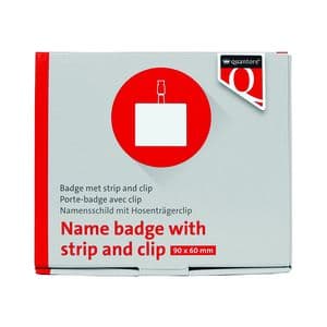 Picture 2 of Badge Quantore met clip 60x90mm