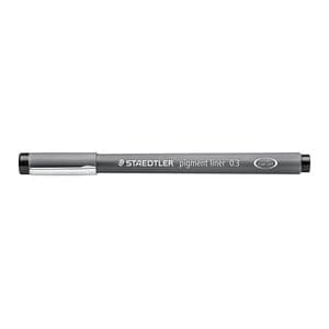 Picture 2 of Fineliner Staedtler Pigment 308 zwart 0.3mm