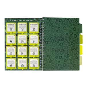 Picture 4 of Projectboek Pukka Pad Recycled B5 lijn 4-tabs 200 pagina's 80gr groen