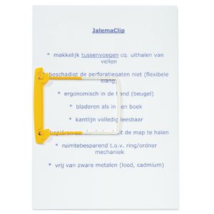 Picture 3 of Bundelmechaniek Djois JalemaClip Stick-up geel zelfklevend 100 stuks
