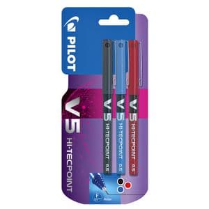 Picture 1 of Rollerpen PILOT V5 fijn assorti blister à 3 stuks