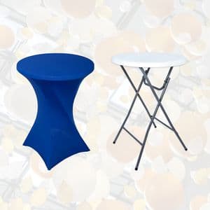 Picture 4 of Tafelrok BRASQ voor statafel 80cm blauw