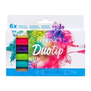 Picture 3 of Duotip Talens Ecoline set à 6 stuks botanisch