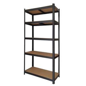 Picture 2 of Stellingkast BRASQ 5 borden 90x40x180cm SU175 max 875 KG zwart