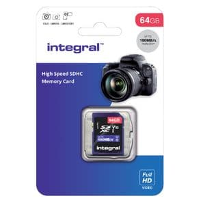Picture 1 of Geheugenkaart Integral SDXC V10 64GB