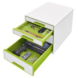 Picture 2 of Ladenblok Leitz WOW CUBE 4 laden wit/groen